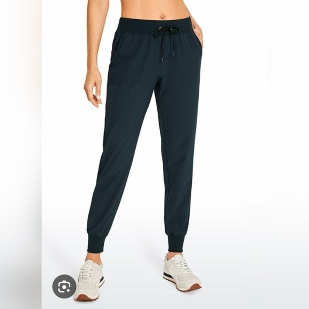 CRZ Yoga Black Pants‎ Med 8-10 - Lightweight Drawstring Jogger